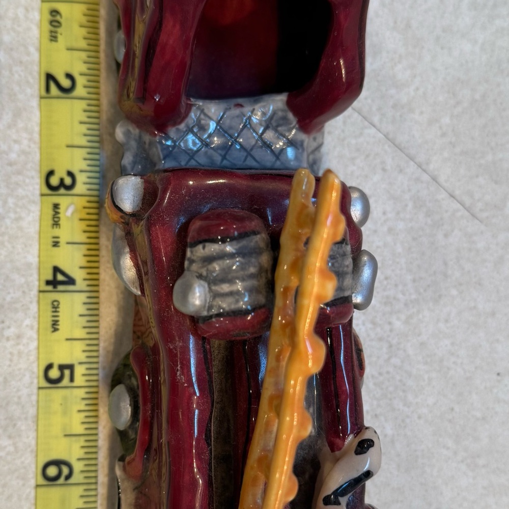 Ceramic firetruck ladder truck and Dalmatian - Picture 6 of 8